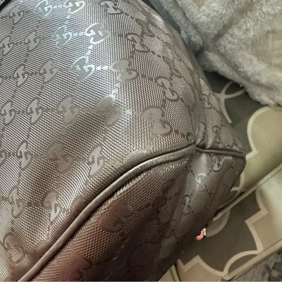 Gucci Metallic Monogram Carry On Convertible Duffle